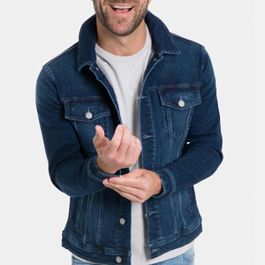 New Arrival New Stylish <b>Man</b> <b>Jackets</b> Denim Winter Denim Pocket Ripped <b>Jacket</b> Plus Size Button Front Denim Jeans <b>Jacket</b> for <b>Man</b> - Product Image 5