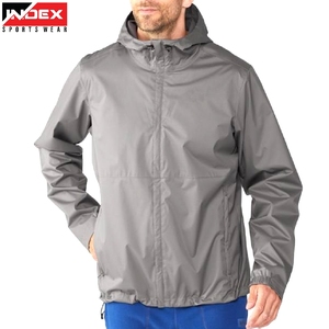 Chaqueta Deportiva Impermeable para Hombre, Cortavientos con Capucha, Ligera, para Entrenamiento al Aire Libre, OEM - Product Image 1