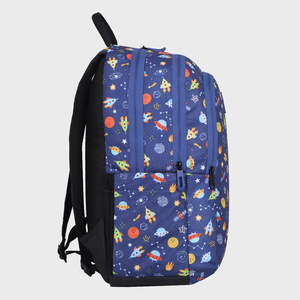 Mochila Escolar Arctic Fox Bitsy para Niños, Resistente al Agua, de Poliéster, con Correas Retráctiles Desmontables, Diseño de Dibujos Animados, Azul - Product Image 3