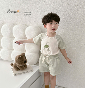 Ensemble de vêtements pour enfants en gros – Pyjamas en coton doux, tenues d'intérieur, t-shirts et shorts respirants pour tout-petits garçons - Product Image 4