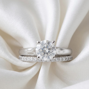 10K <b>Gold</b> 0.70TCW Real Round Solitaire Diamond <b>Ring</b> <b>Set</b> | Anniversary Engagement <b>Ring</b> for Women | Luxury Accent Jewelry Gift - Product Image 2