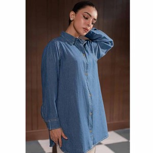 Denim Factory Custom Women's <b>Y2K</b> Streetwear Crop Top Short Sleeve Denim Jacket <b>Shirt</b> Luxury Spring Summer - Product Image 1