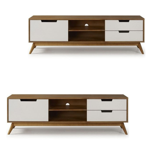 Mueble de TV Muebles para el hogar de madera de teca genuina de calidad para la sala de estar, habitación familiar, habitación de apartamento de diseño moderno - Product Image 6