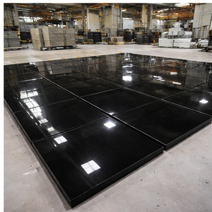 Losas y Azulejos de Granito Negro Absoluto Natural Pulido Moderno de Primera Calidad a Precio de Fábrica, 60x30x3cm, Azulejo para Estacionamiento - Product Image 1