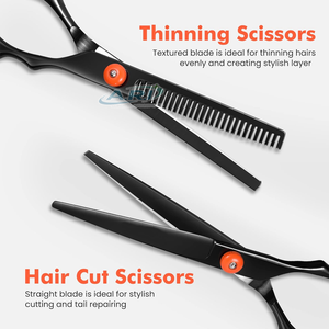 กรรไกรตัดผมสำหรับร้านตัดผม ช่างมืออาชีพ คม คุณภาพสูง กรรไกรตัดผมระดับมืออาชีพ - Product Image 3