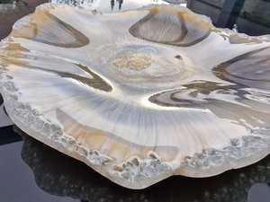 Bol décoratif blanc miroir scintillant, bols décoratifs faits à la main - Product Image 3