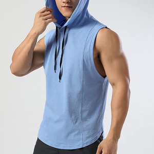 Haut de sport sans manches pour homme en jersey léger, coupe régulière, respirant, pour entraînement et fitness, style décontracté - Product Image 6