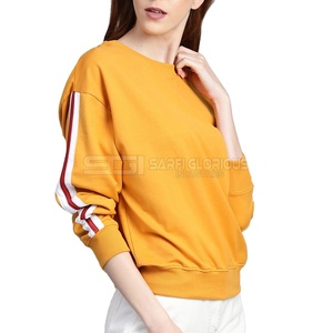 Sudadera con Capucha de Alta Calidad para Mujer, Mezcla de Poliéster/Algodón, Estilo Holgado, Hombros Caídos, Estampado Tejido en la Parte Delantera, Ropa Urbana de Invierno - Product Image 4