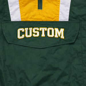 Mens Cotton/Polyester Half Zip Windbreaker Pullover <b>Jacket</b> <b>Waterproof</b> Breathable Oversized High Quality Premium OEM Bulk - Product Image 3