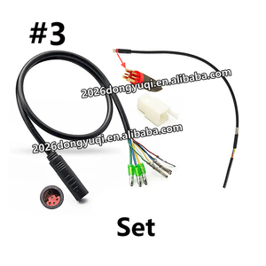 Câble d'extension de moteur pour vélo électrique <span class=keywords><strong>Fat</strong></span> Ebike 20x4.0, 9 broches, rouge, mâle-femelle, côtés 60cm et 80cm - Product Image 4