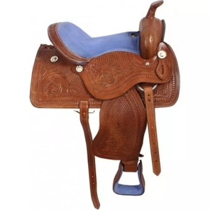 Customisable High Quality Genuine <b>Leather</b> <b>Harness</b> <b>Leather</b> Custom Logo Western Horse Saddle 10-18 Horse Size Barrel Trail Racing - Product Image 1