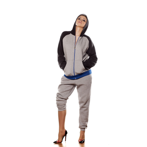 Survêtement de jogging personnalisé avec logo, 100 % coton, teint uni, poids de tissu moyen - Product Image 4