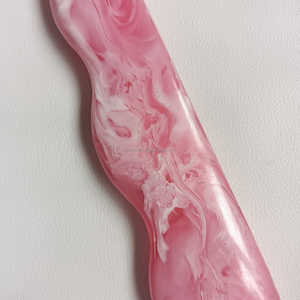 Produit phare : Ustensiles de service à salade en résine artisanale Kiswah Craft, motif tourbillon rose aqua, sans BPA, sans plomb, sans danger pour les aliments, pour la maison - Product Image 4