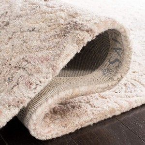 Alfombra Redonda con Diseño de Medallón, de Lana y Acrílico, con Pelo Largo y Texturizado, Estilo Clásico para Sala de Estar, con Base de Goma, Fácil de Limpiar - Product Image 6
