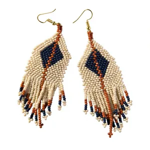 Triple Circle Seed Bead Boho Fashion <b>Earrings</b> Jewelry Glass Bead <b>Earrings</b> Handmade Dangle <b>Earrings</b> For Women Girls New - Product Image 4