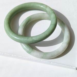Bracelets classiques en résine faits à la main par H CRAFT, bijoux fantaisie uniques pour femmes, violet, jade, accessoires de mode, cadeau - Product Image 4
