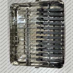 Hot Selling 14 PCS Codmann Microdiscectomy Karlin Cervical Curettes Set with Sterilization Tray Spine Surgical <b>Instrument</b> Set CE - Product Image 6