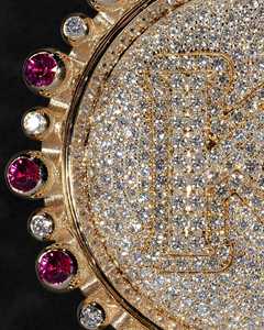 Pendentif Lettre Ronde Moissanite Iced Out en Argent 925 Couleur Diamant, Style Hip Hop, Bijou Personnalisé d'Inde - Meilleure Vente - Product Image 5