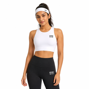 Conjunto Deportivo de 2 Piezas para Mujer: Sujetador Deportivo de Alta Sujeción de Secado Rápido y Leggings de Malla, Ropa Deportiva Personalizada para Gimnasio, Fitness, Yoga y Entrenamiento - Product Image 1