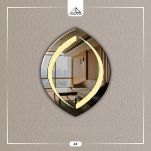 Espejo LED de Doble Color con Forma Irregular, Montado en Pared, sin Marco, Diseño Artístico Decorativo, Ecológico y Ligero, Modelo No. DG 208 OS - Product Image 6