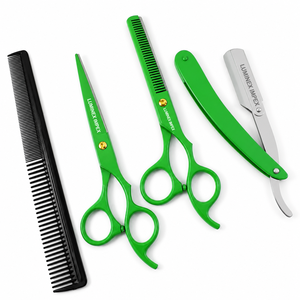 Navaja de Afeitar Recta Vintage Luminex Impex con Mango de Concha de Abulón y Acero al Carbono, Lista para Usar en Barberías y Salones - Product Image 2