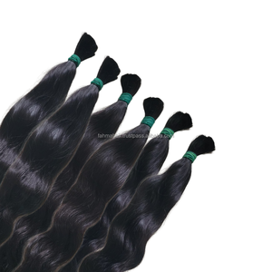 Extensiones de cabello Remy virgen crudo indonesio 100 cabello humano cutícula alineada paquetes de cabello recto Natural para trama y pelucas Genius - Product Image 1