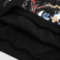 Sweat à capuche surdimensionné pour homme avec strass graphiques |   Pull en molleton 100% coton |   Street Life Automne OEM