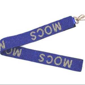 Sangle de sac personnalisée en perles de rocaille, bleu marine, motif étoile, pour sac bandoulière, ceinture, large poignée d'épaule, accessoires de remplacement pour sac à main - Product Image 6