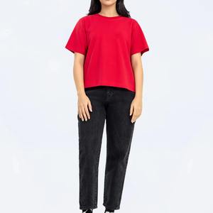 Camiseta de Alta Calidad Personalizada, Corte Ajustado Informal, Estilo Holgado para Mujer, Nueva Llegada, 100% Algodón, Antiarrugas, Transpirable - Product Image 4