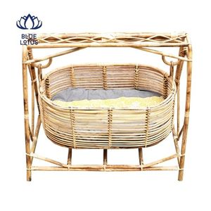 PREMIUM QUALITY 2026 Rattan Baby Cradle Strong Safe <b>Frame</b> for Stable Sleeping and Gentle <b>Swing</b> for Soothing Baby - Product Image 1