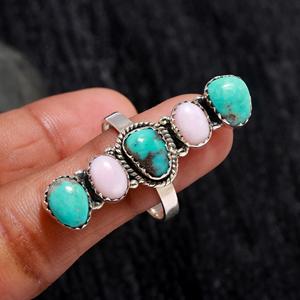 Good Looking Oval Shape Green Turquoise Bezel <b>925</b> Sterling <b>Silver</b> <b>Ring</b> <b>925</b> Hot Sale <b>Silver</b> Jewelry <b>925</b> Sterling <b>Silver</b> Jewelry - Product Image 3