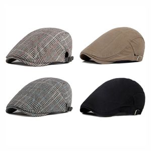 Casquette d'hiver unisexe décontractée avec cache-oreilles, 100% laine, style Gatsby - Product Image 1