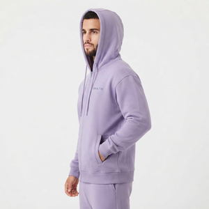 Sweat-shirt à capuche surdimensionné pour homme, personnalisable, en coton épais doublé, séchage rapide, écologique, 240g, avec cordon de serrage - Product Image 3