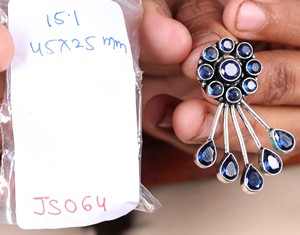 Pendientes colgantes de ónix con latón oxidado, corte de pera, diseño para parejas, estilo bohemio, para mujer, para fiesta, chapados en plata antigua, engaste de bisel, al por mayor - Product Image 3