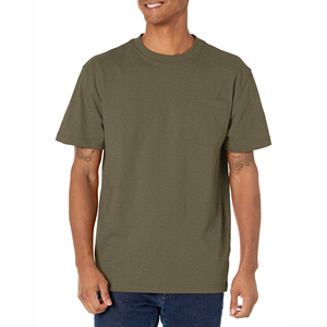 T-shirt unisexe à manches courtes 100 % coton respirant tricoté uni blanc col rond coupe ample formel imprimé devant prix abordable - Product Image 4
