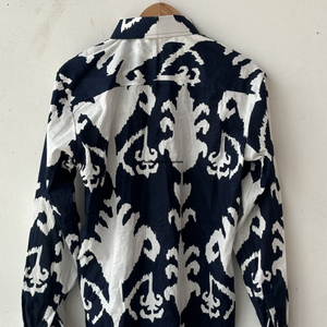 Camisa Casual con Estampado Floral para Mujer, Hecha a Mano con Tela de Algodón Suave, Cuello con Botones, Transpirable, para Verano, Roja y Blanca, en Oferta - Product Image 4
