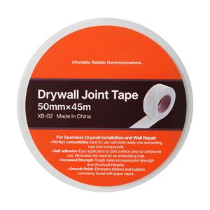Nastro Adesivo in Fibra di Vetro E-Glass per Cartongesso, 5 cm di Larghezza x 45 m di Lunghezza, 36 Rotoli, Facile da Tagliare e Installare - Product Image 4