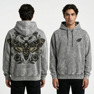 Sweat à capuche en coton biologique écologique pour homme, sweats à capuche personnalisés durables, polaire en polyester recyclé, pull épais, fournisseur - Product Image 3
