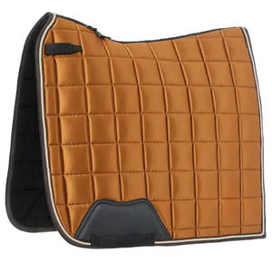 Euro Cavall Tapis de selle d'équitation pour dressage et saut, en tissu satiné Loire, avec doublure en maille et tissu extérieur mat brillant, très vendu - Product Image 1
