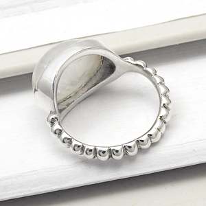 Handmade 925 Sterling Silver <b>Smart</b> <b>Ring</b> Comes With Oval Shaped Natural Rainbow Moonstone Gemstone Bezel Set Bohemian <b>Ring</b> - Product Image 4