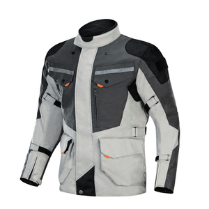 Men's Green Reflective <b>Motorcycle</b> <b>Jacket</b> Full Sleeve Windproof Polyester Adventure Riding Outerwear All Seasons - Product Image 6