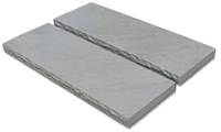 Marchepied en pierre de grès beige pour extérieur, texture naturelle, pour jardin et porche