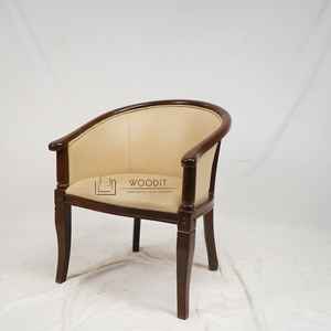 เก้าอี้รับประทานอาหารไม้สุดหรูสไตล์นีโอคลาสสิกแบบสั่งทำขายส่งปี 2026 หุ้มหนังแท้ ตกแต่งแบบทัฟท์ทิง ทันสมัย แข็งแรง ทนทาน - Product Image 1