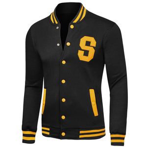 Streetwear Oversized <b>Canvas</b> Varsity <b>Jacket</b> <b>For</b> <b>Men</b> Plus Size Variety <b>Jacket</b> <b>For</b> Sale in low price - Product Image 6