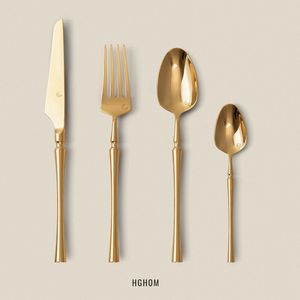 <b>Slim</b> Cutlery Stainless Steel Knife Fork Spoon Home Dinnerware Tableware Steel Cutlery Set for Home Kitchen - Product Image 5