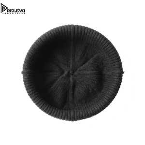 Gorro de Invierno Unisex Gris Oscuro, Gorro Cálido con Borde, Gorra de Calavera Suave y Elástica, Elegante y Térmica para Ciclismo - Product Image 3
