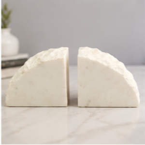 Porte-livres Blanc Banswara, Sculpture Décorative Moderne pour la Maison, Forme Irrégulière, Surface Polie - Product Image 6