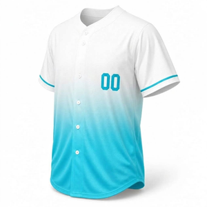 เสื้อเบสบอลปักลายตามสั่งขายส่ง ระบายอากาศได้ดี สำหรับทุกเพศ สไตล์วินเทจ ตกแต่งด้วยผ้าทวิลล์ ติดกระดุม ผ้าตาข่าย ชุดกีฬาแบบ OEM - Product Image 6