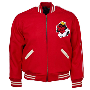 Chaqueta Varsity para Hombre OEM, Estilo Vintage, Ropa de Invierno, Logotipo Bordado Personalizado, Chaqueta Bomber de Béisbol de Cuero - Product Image 1