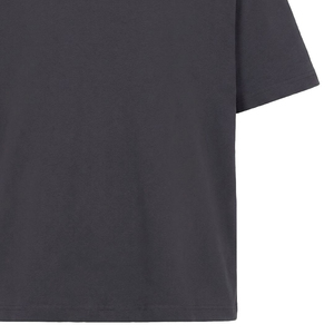 T-shirt à manches courtes en coton noir pour homme, col rond, coupe classique, couleur unie, jersey décontracté, design col rond - Product Image 3
